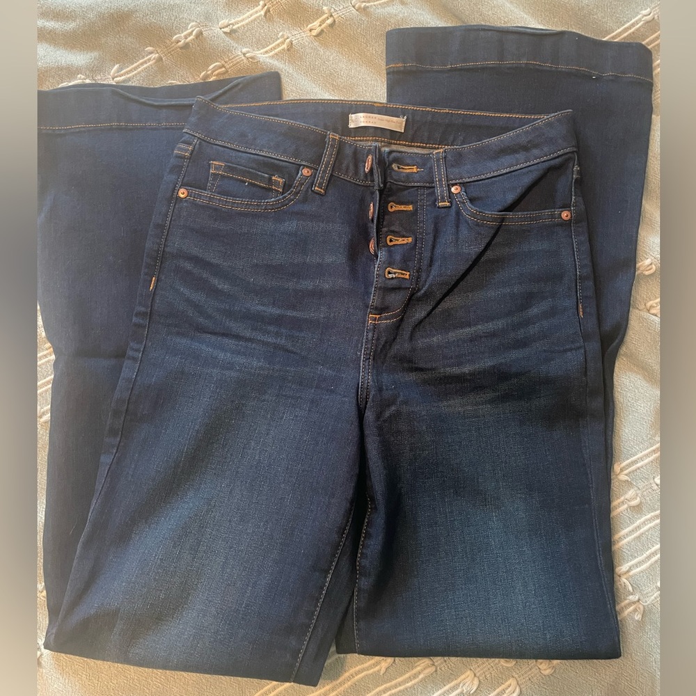 High waisted flare jeans